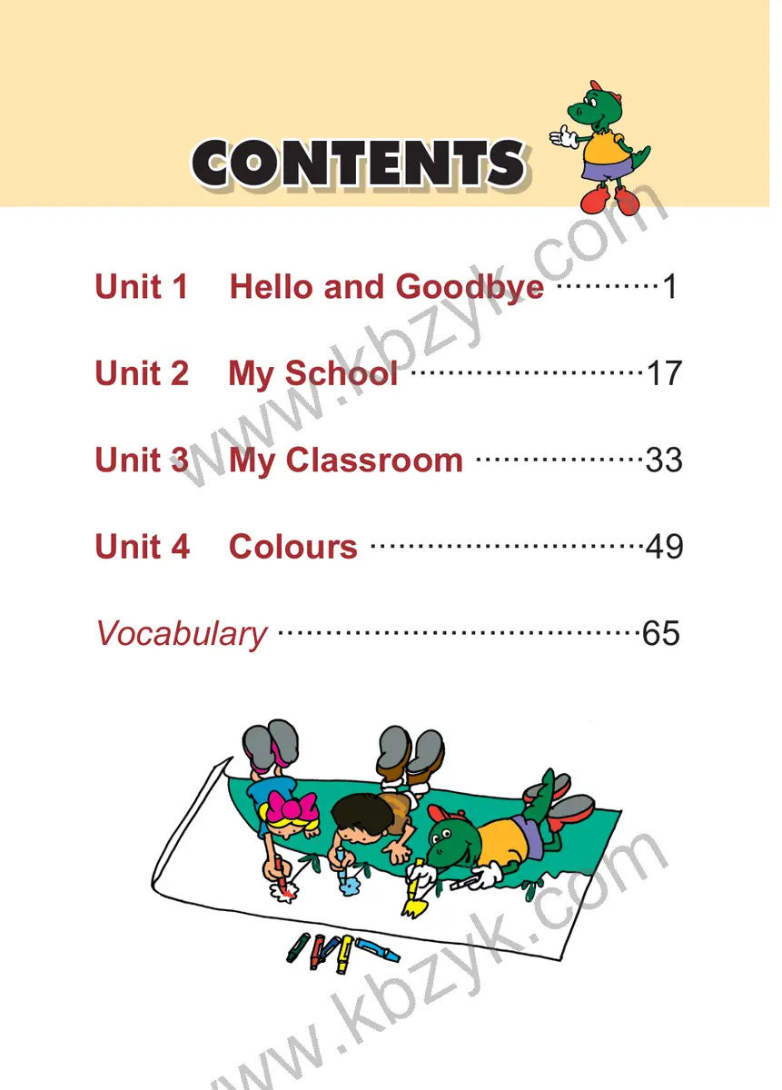 冀教版一年级英语上册