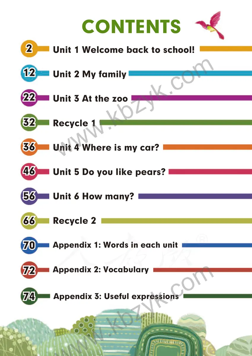 人教版三年级英语下册