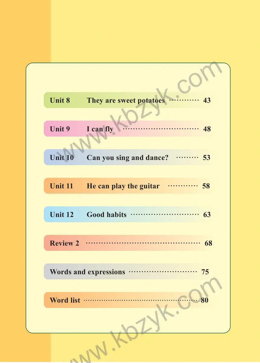 辽师大版四年级英语下册