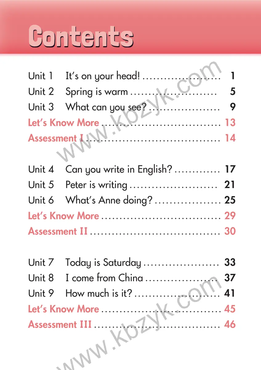 湘少版四年级英语下册