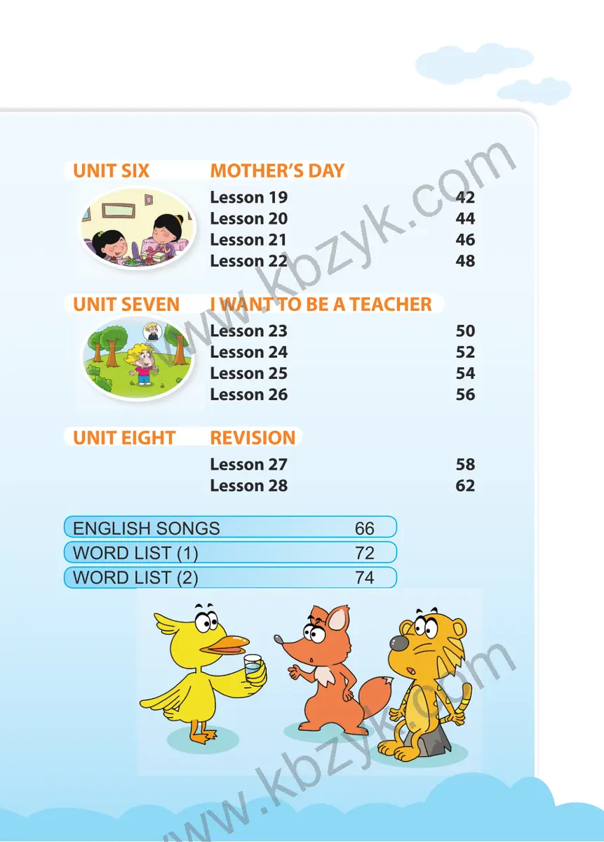 北京版三年级英语下册