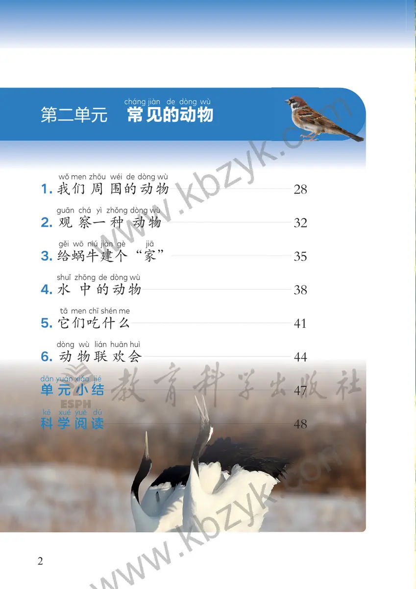 教科版一年级科学下册