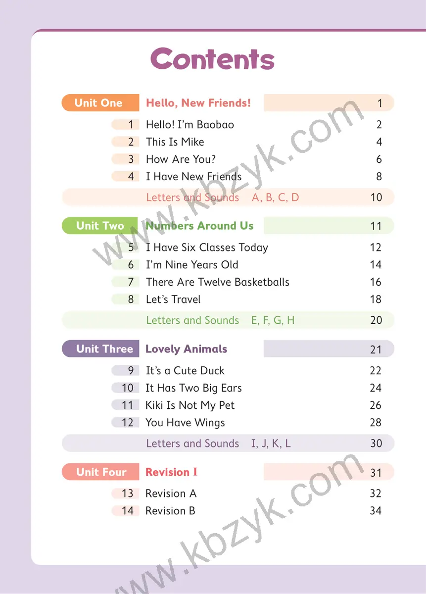 北京版三年级英语上册