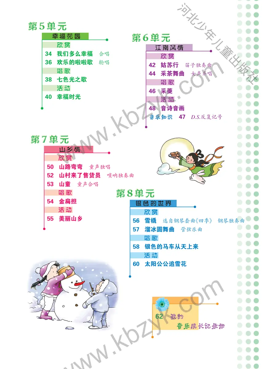 冀少版六年级音乐上册