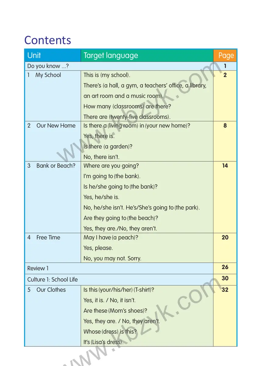 粤人版四年级英语下册