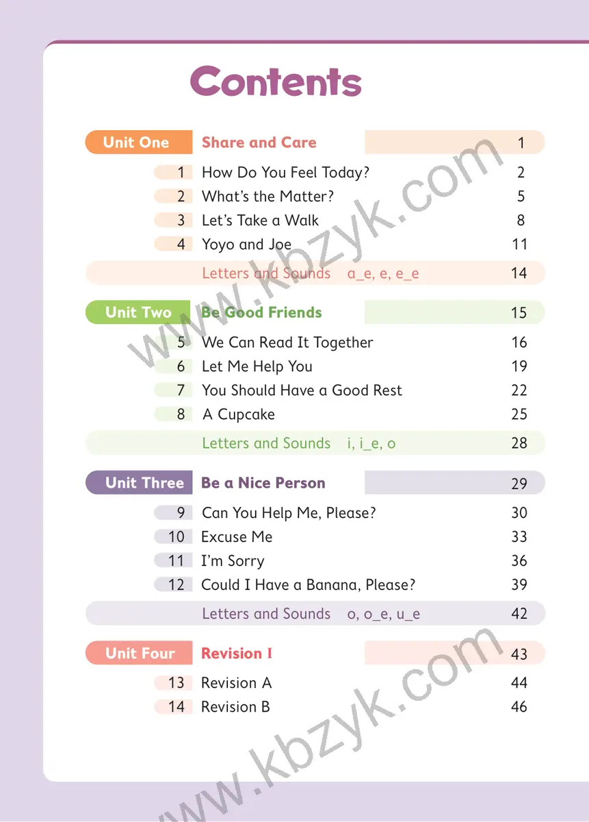 北京版四年级英语上册