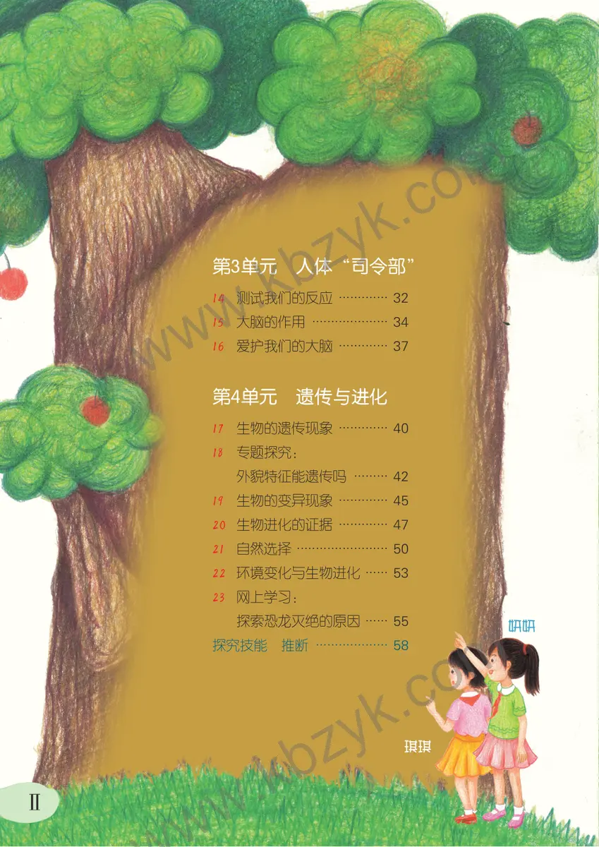 粤教版六年级科学上册