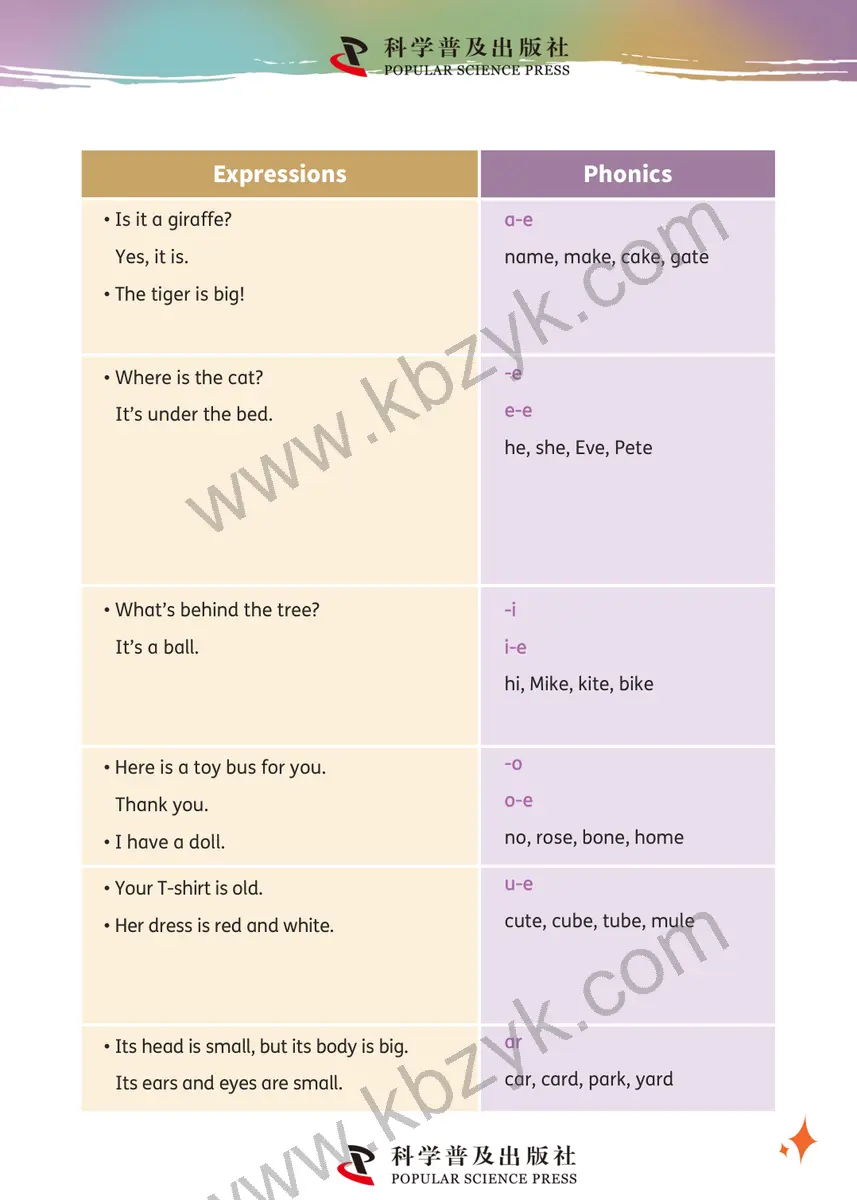科普版(仁爱版)三年级英语下册