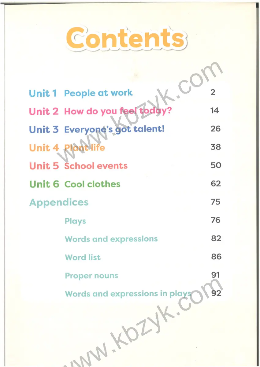 外研版四年级英语下册