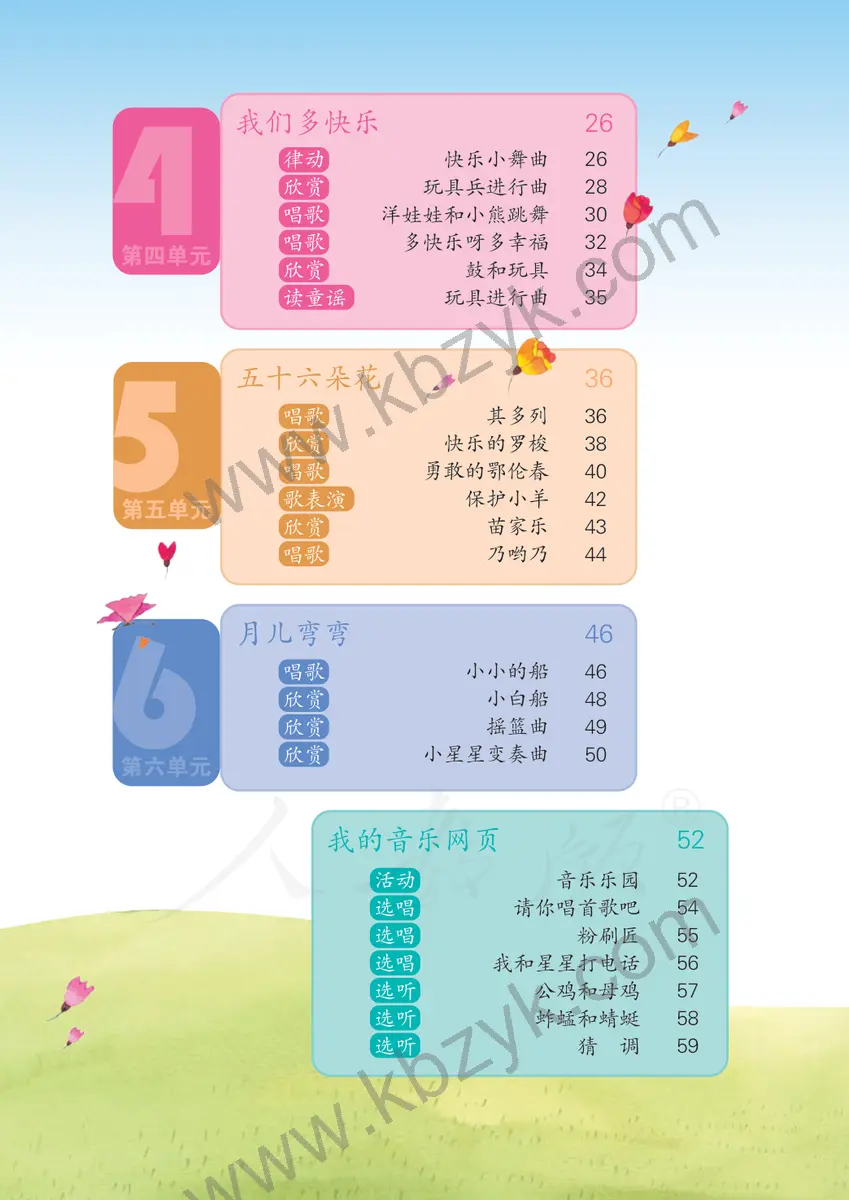 人教版一年级音乐下册