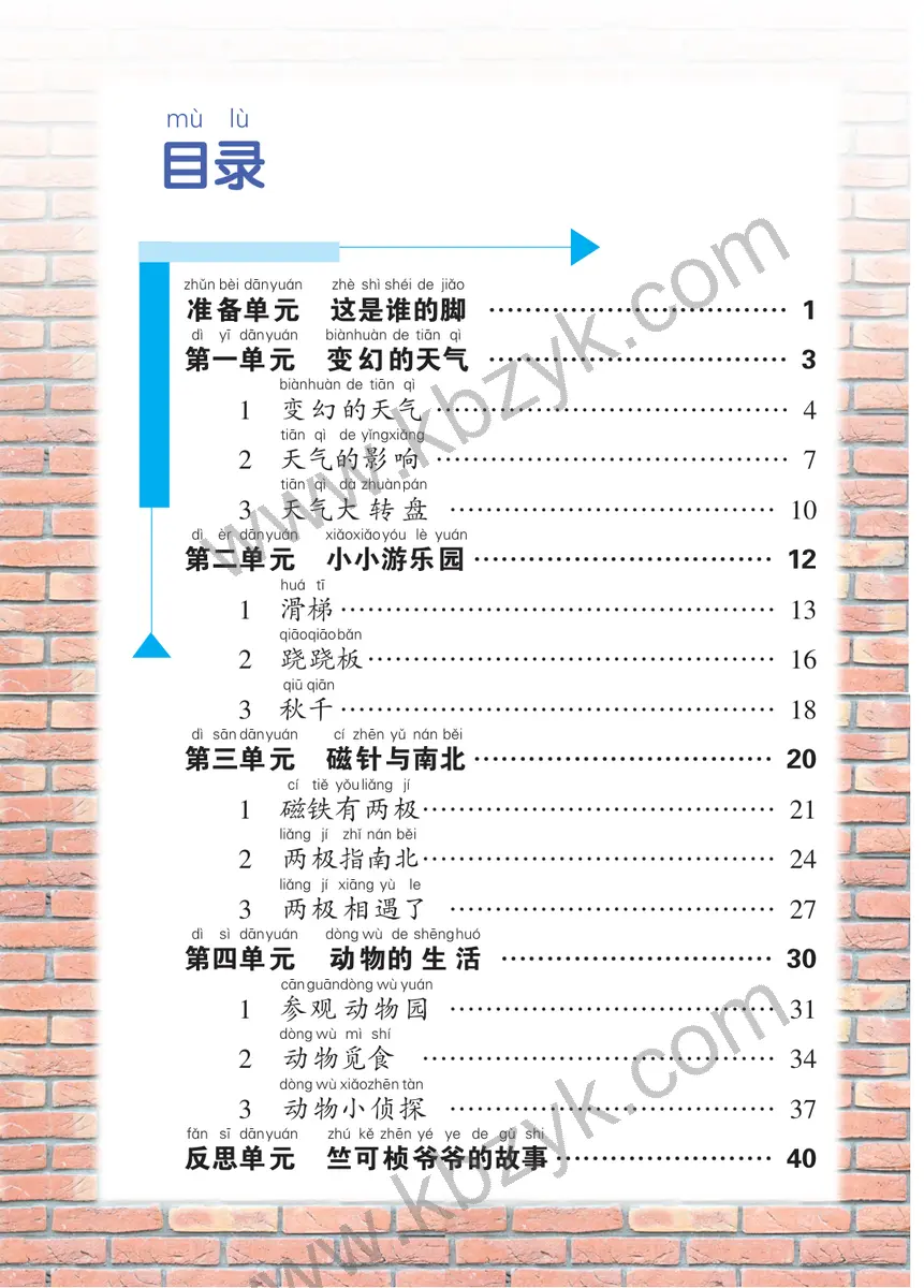 大象版二年级科学上册