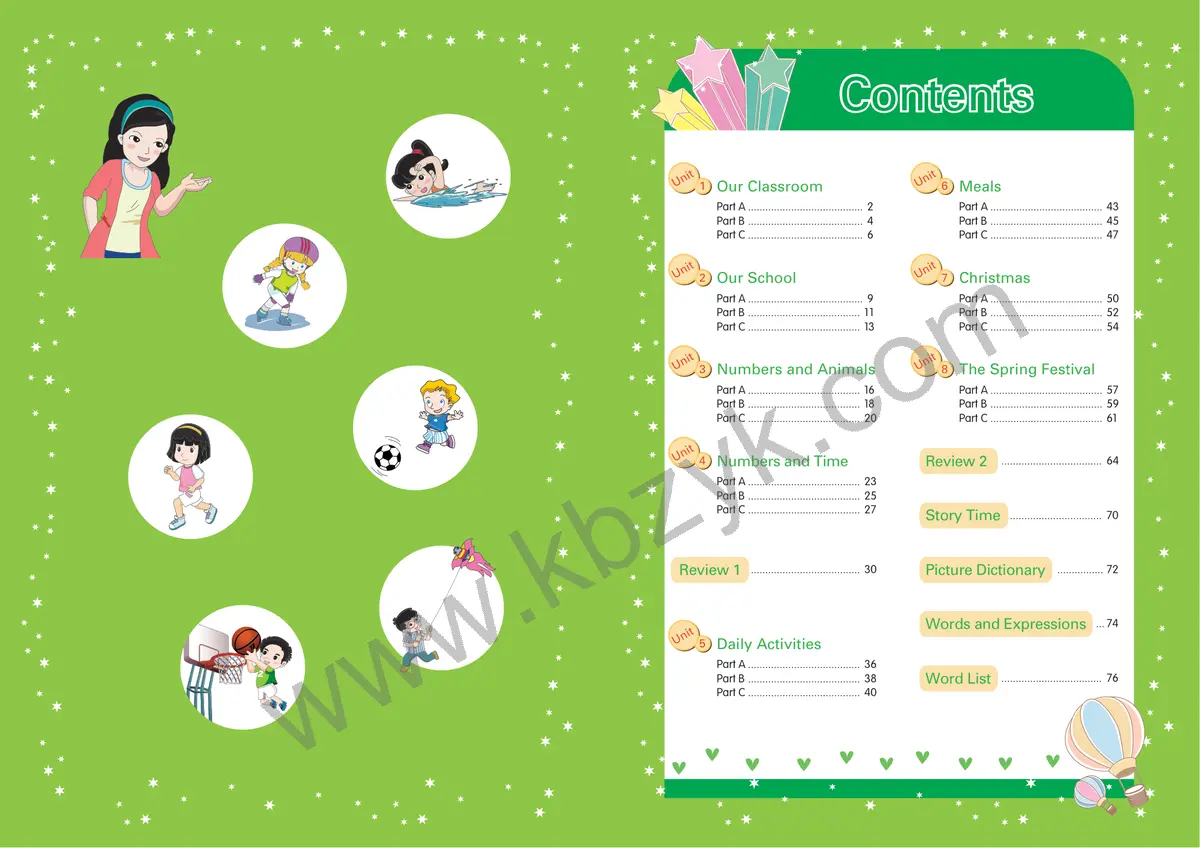 闽教版四年级英语上册