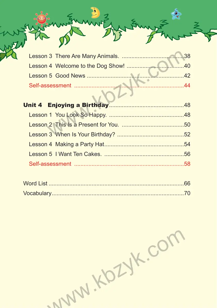 川教版四年级英语下册