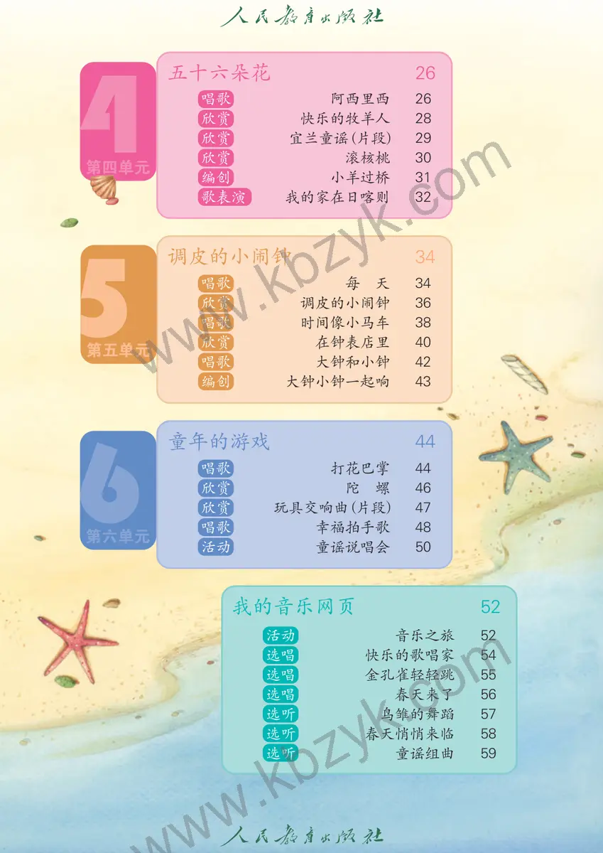 人教版二年级音乐下册