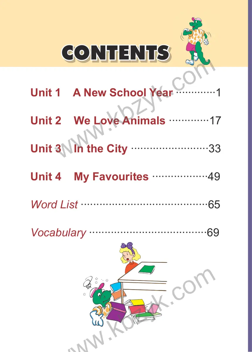 冀教版四年级英语上册