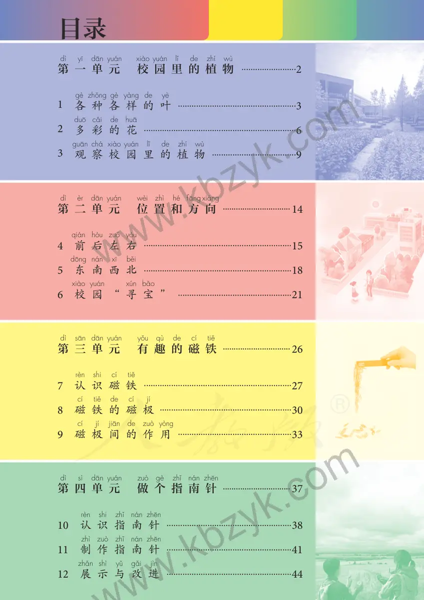 人教版一年级科学下册